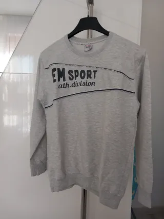 Felpa EM Sport grigia