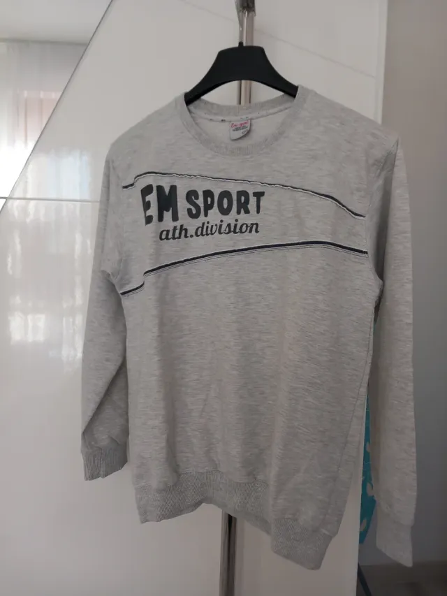 Felpa EM Sport grigia