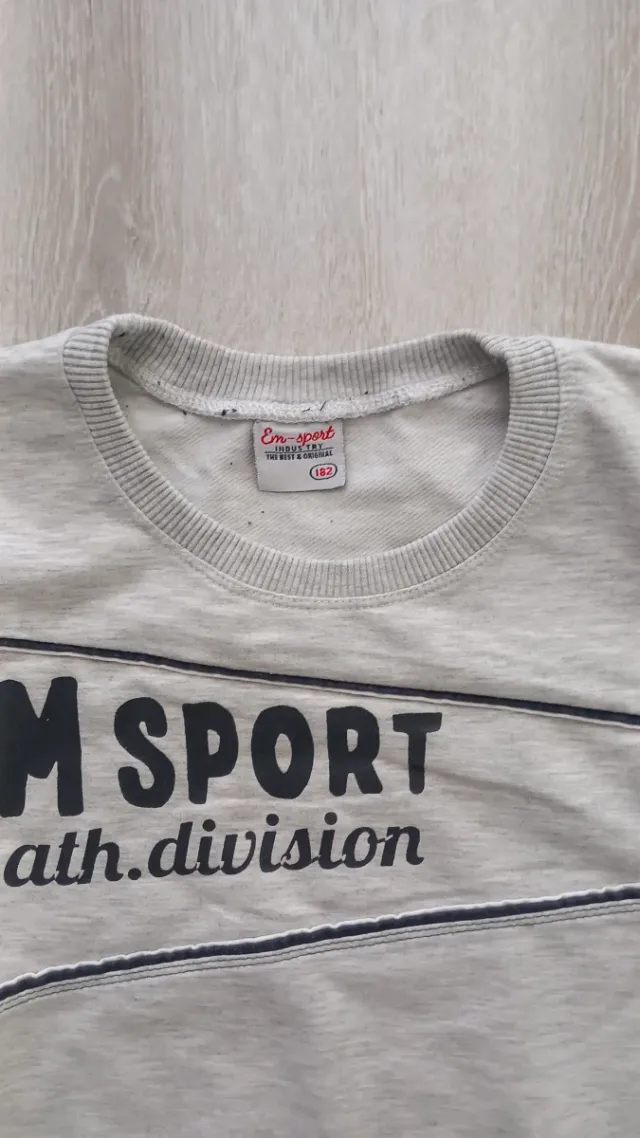 Felpa EM Sport grigia