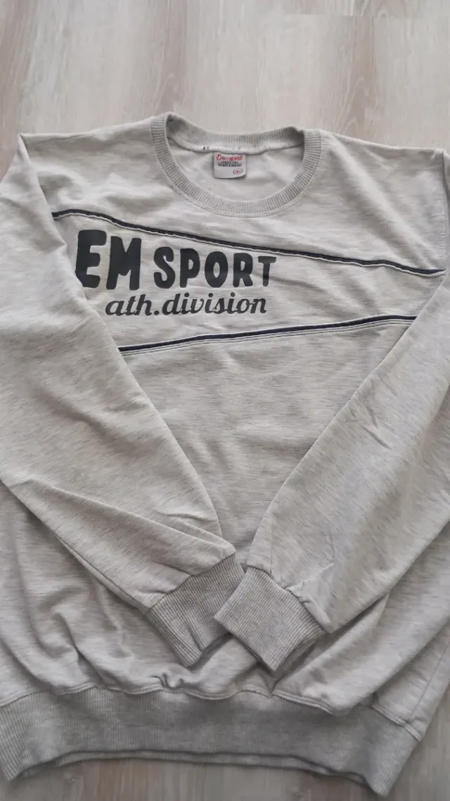 Felpa EM Sport grigia