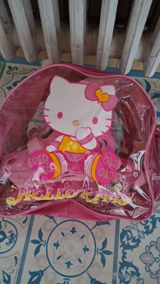 Patines Hello Kitty Rosas Talla 31-34