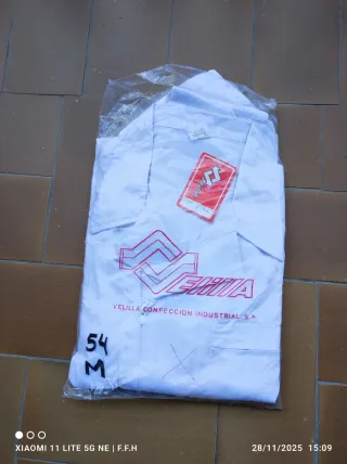 Mono de trabajo blanco Velilla Talla 54