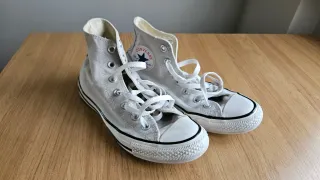 Converse All Star altas gris claro