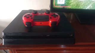 PS4 Slim Sony + Mando DualShock Rojo