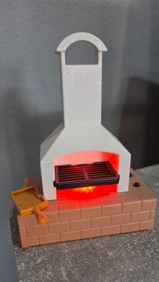 Barbacoa Playmobil con luz y accesorios