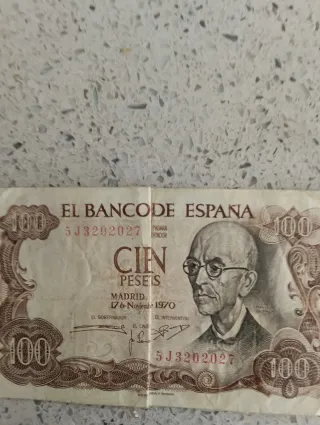 Moneda 50 Pesetas Franco 1957 E58 y billetes