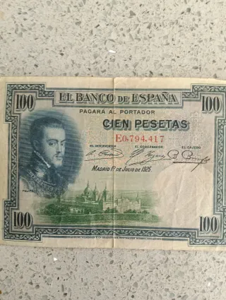 Moneda 50 Pesetas Franco 1957 E58 y billetes