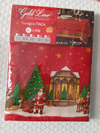 Tovaglia Natale Gold Line 12 posti