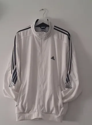 Chaqueta deportiva Adidas white II vintage 90s