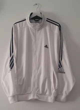 Chaqueta deportiva Adidas white II vintage 90s