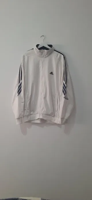 Chaqueta deportiva Adidas white II vintage 90s