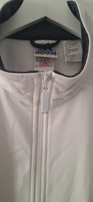 Chaqueta deportiva Adidas white II vintage 90s