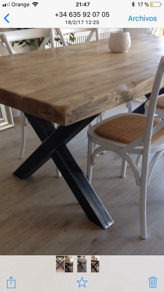 Servicio Mesas de Comedor a Medida (Madera Metal)