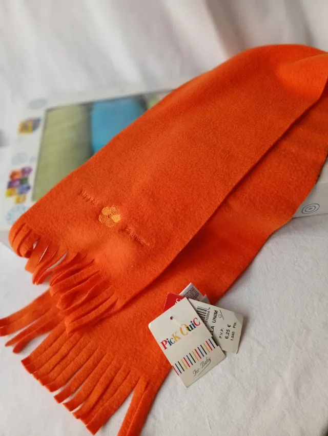Bufanda infantil suave Pick Ouic naranja