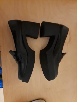 Mocasines plataforma negros