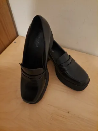 Mocasines plataforma negros