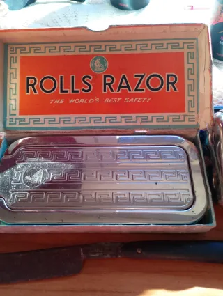 Lote barbero Rolls Razor antiguo
