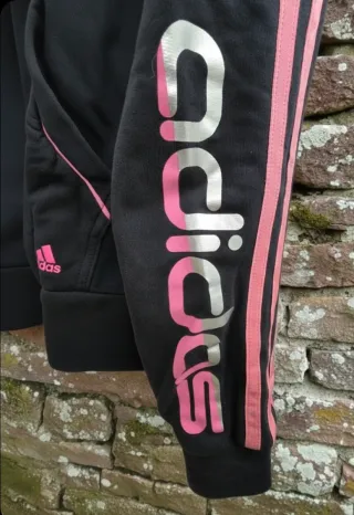 Chaqueta Adidas Mujer Talla M Negra y Rosa