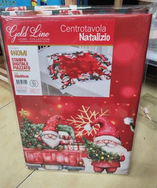 Centrotavola Natalizio Gold Line 90x90