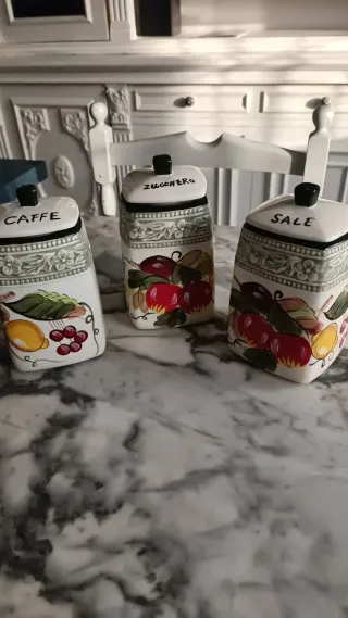 Set 3 Pezzi Tognana Vintage: Caffè, Zucchero, Sale