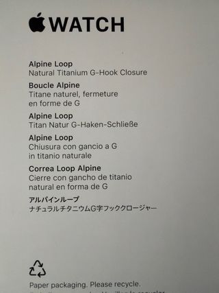 Correa Apple Watch Ultra Loop Alpine 49mm Azul