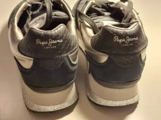 Zapatillas Pepe Jeans Mujer Negro/Dorado. Número 4