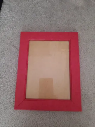 Marco de fotos rojo 22x18