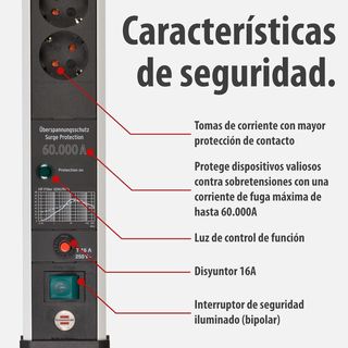 Cable de extensión Brennenstuhl para 6 enchufes