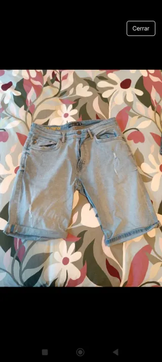 Pantalón corto vaquero hombre