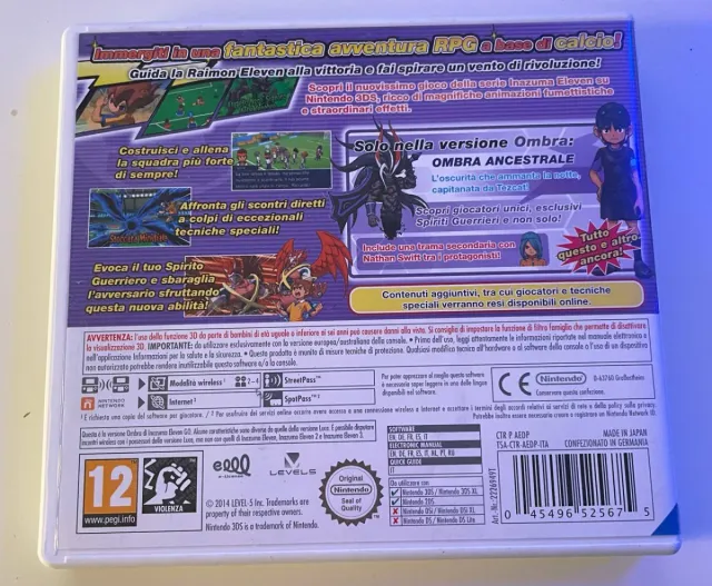 Inazuma Eleven GO Ombra Nintendo 3DS