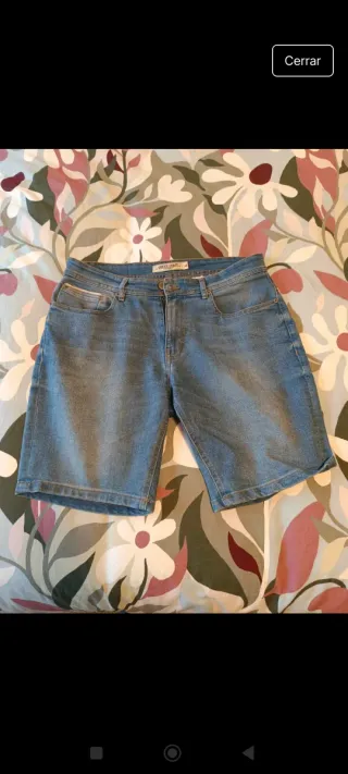 Pantalón corto vaquero hombre