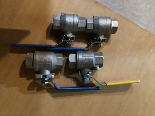 Electroválvula 3 vías 1” latón + 4 válvulas 3/4”