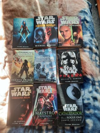 Lote de 9 novelas de Star Wars
