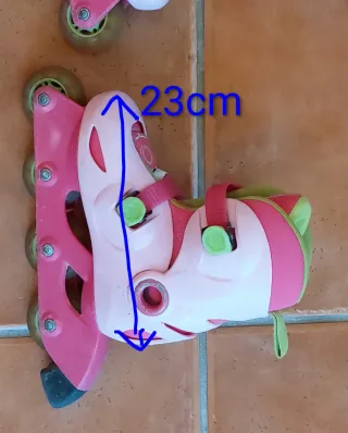 Patines en línea para niña rosas