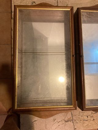 2 Vetrine in legno e vetro