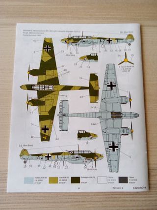 MESSERSCHMITT BF-110 MAQUETA ITALERI 1/72