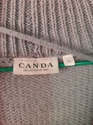 Cárdigan PANDA Mujer Gris Talla M