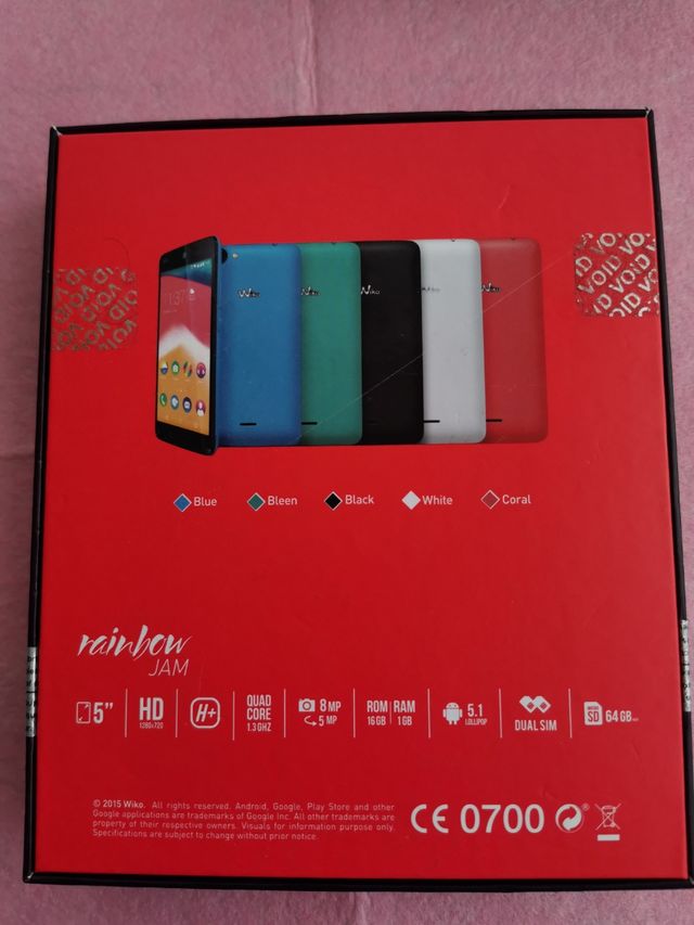 Wiko Rainbow Jam nuevo precintado