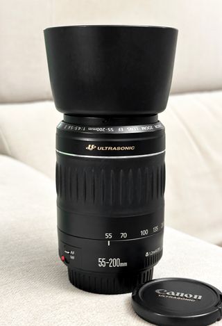 Canon EF 55-200mm II USM e EF 28-90mm argento
