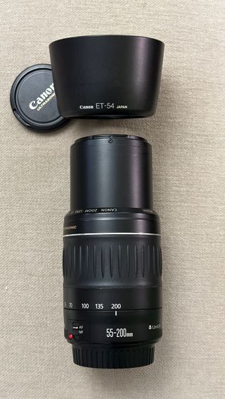 Canon EF 55-200mm II USM e EF 28-90mm argento