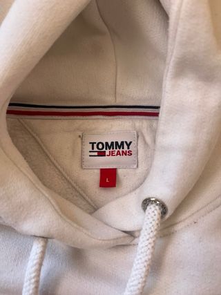 Sudadera Tommy Jeans Blanca Talla L