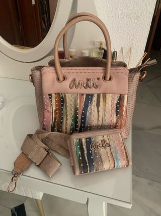 Bolso y monedero Anekke perlas