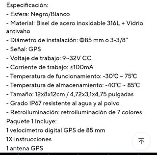Velocímetro con GPS para Barco sin estrenar