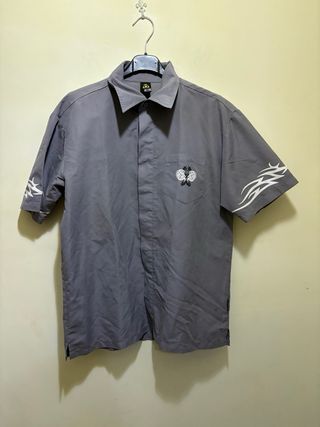 Camicia grigia taglia S con stampa