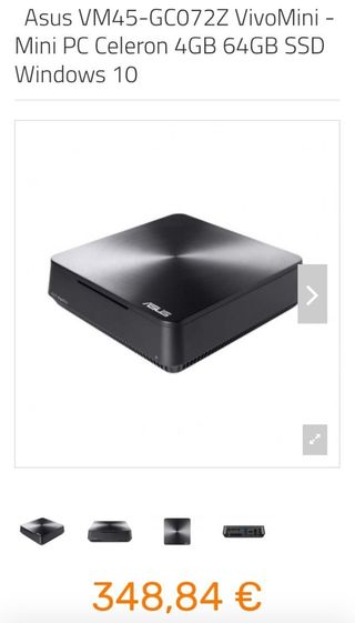 Mini PC ASUS VivoMini VM45 4/64GB SSD Win10