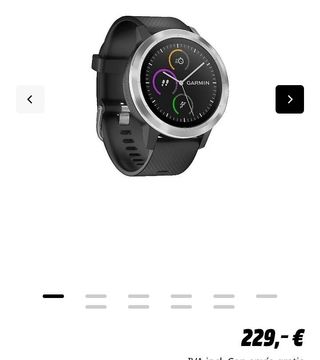 Smartwatch Garmin Vivoactive 3 GPS Plata/Negro