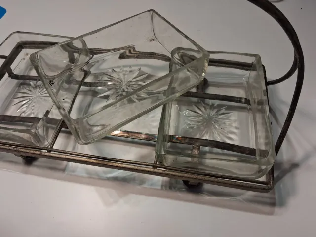 Centro tavola vintage cristallo