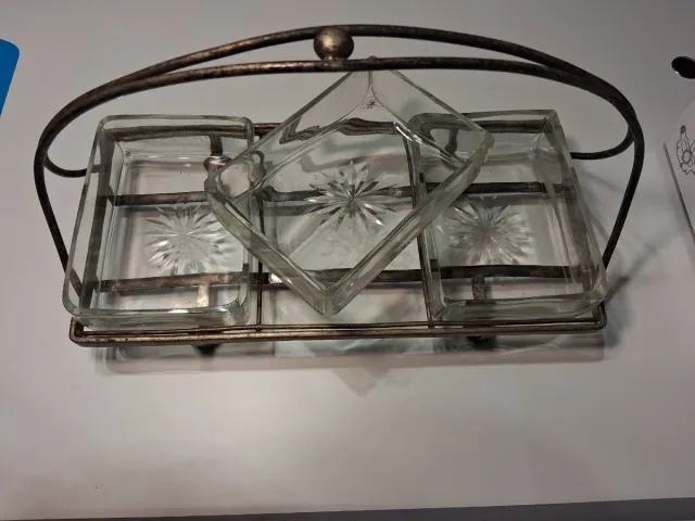 Centro tavola vintage cristallo