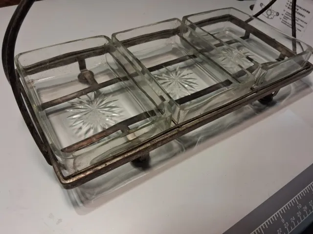 Centro tavola vintage cristallo