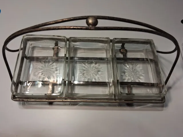 Centro tavola vintage cristallo